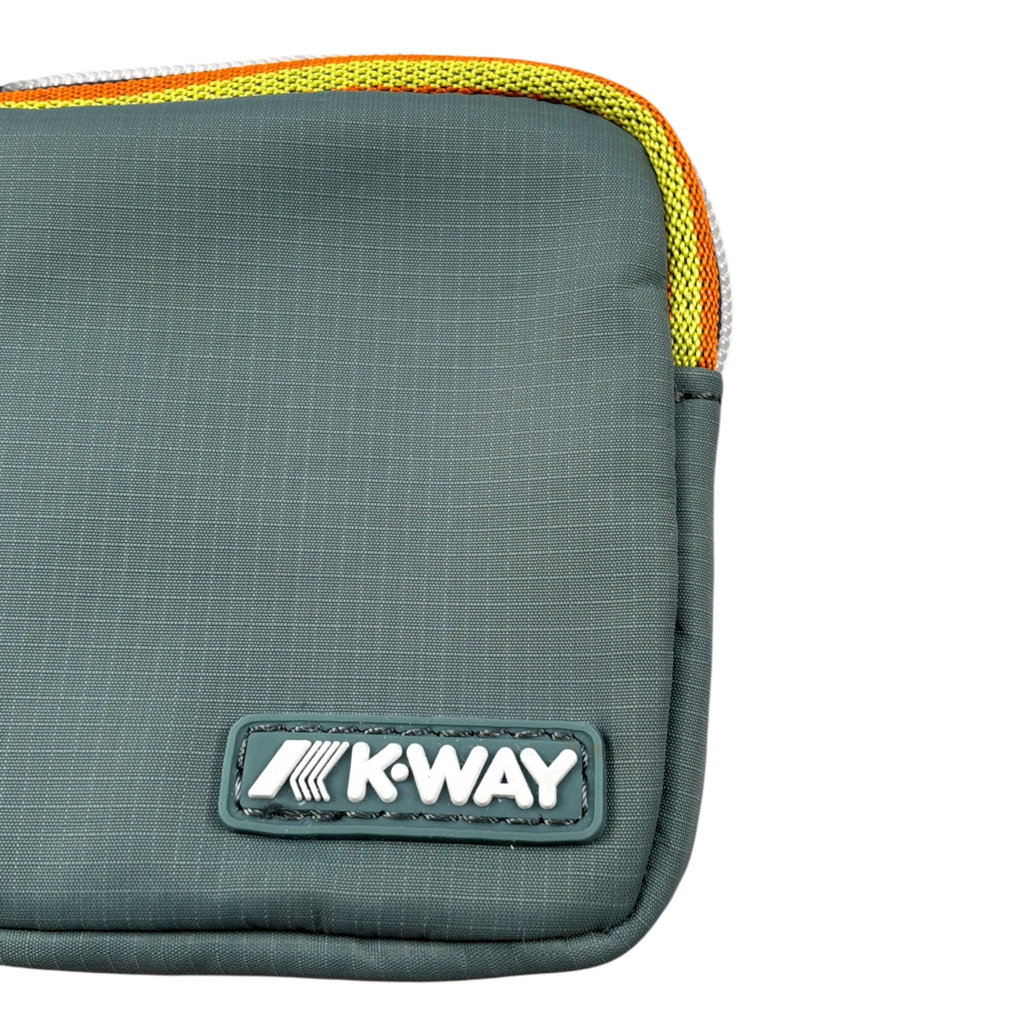 K-Way Borsello Portamonete tinta unita Verde per Bambino K3122XW VERDE K-WAY 