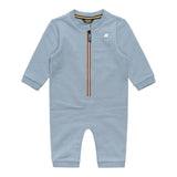 K-Way Tutina Manica Lunga tinta unita con Cappello Azzurro per Neonato K3161WO AZZURRO K-WAY 