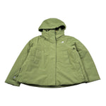 K-Way Giubbino tinta unita con Zip E Cappuccio Verde per Bambino K4125HWX VERDE K-WAY 