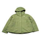 K-Way Giubbino tinta unita con Zip E Cappuccio Verde per Bambino K4125HWX VERDE K-WAY 