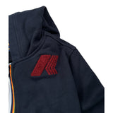 K-Way Felpa con Zip E Cappuccio Blu per Bambino K41326W BLU K-WAY 