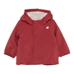 K-Way Giubbino tinta unita con Cappuccio Bordeaux per Neonato K4137VW BORDEAUX K-WAY 