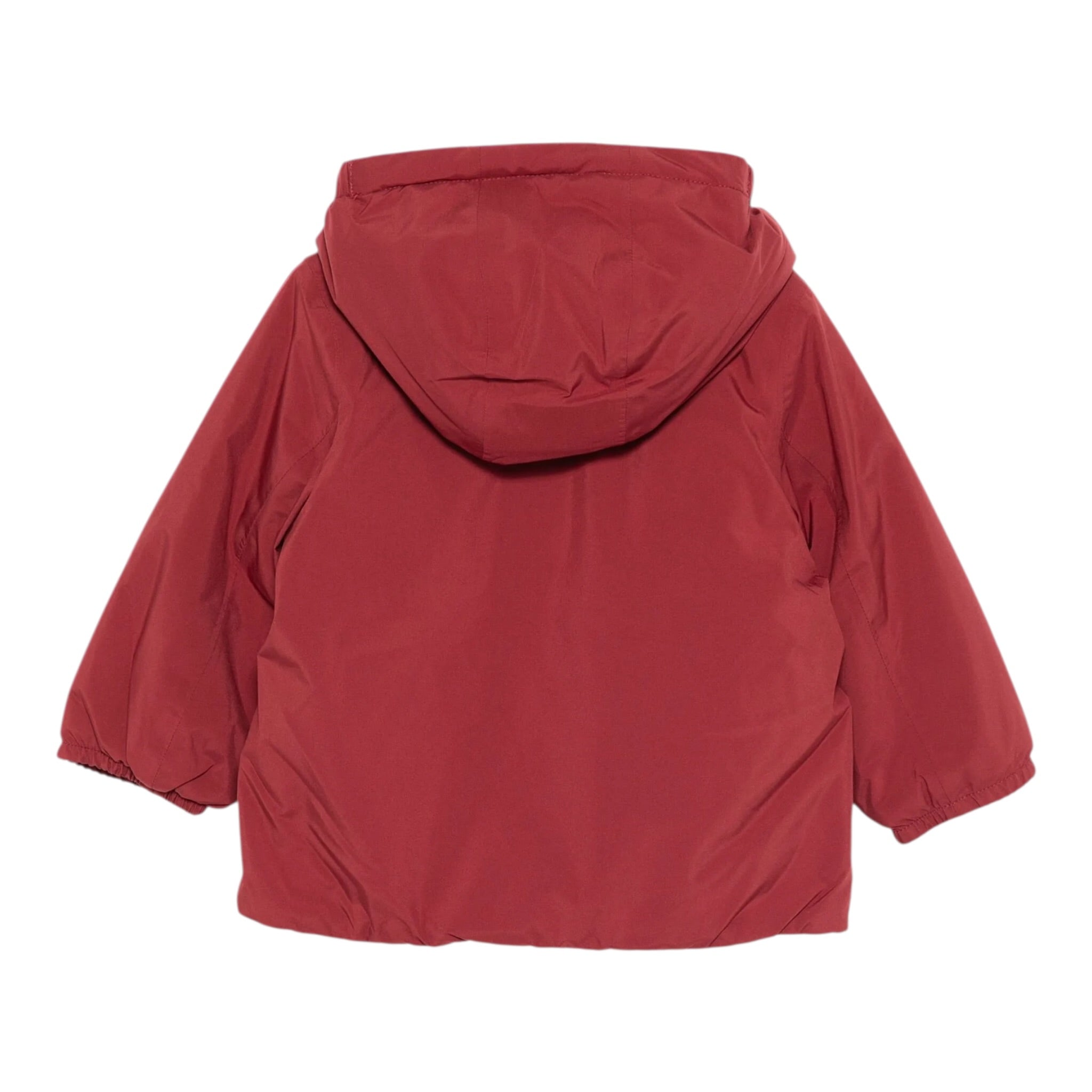 K-Way Giubbino tinta unita con Cappuccio Bordeaux per Neonato K4137VW BORDEAUX K-WAY 