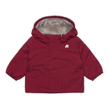K-Way Giubbino tinta unita Foderato con Zip E Cappuccio Rosso per Neonata K4137WWN ROSSO K-WAY 