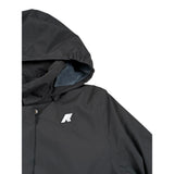 K-Way Giubbino tinta unita con Cappuccio Nero per Bambino K4137WWW NERO K-WAY 