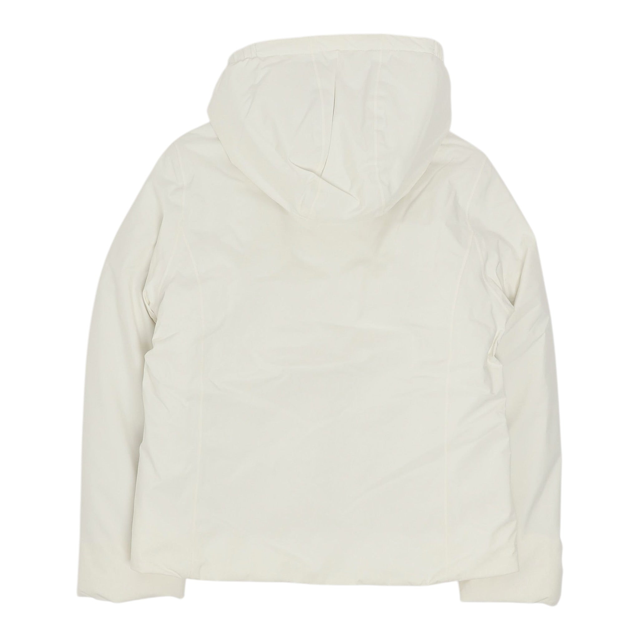 K-Way Giubbino tinta unita Foderato con Zip E Cappuccio Panna per Bambina K4137WWXX PANNA K-WAY 