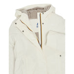 K-Way Giubbino tinta unita Foderato con Zip E Cappuccio Panna per Bambina K4137WWXX PANNA K-WAY 