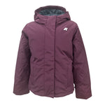 K-Way Giubbino tinta unita Foderato con Zip E Cappuccio Viola per Bambina K4137WWXXXA VIOLA K-WAY 