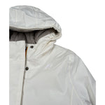 K-Way Giubbino tinta unita con Cappuccio Panna per Bambina K41383W PANNA K-WAY 
