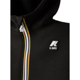 K-Way Felpa con Zip E Cappuccio tinta unita In Collaborazione con Il Gufo Nero per Bambino K4141DW NERO K-WAY 