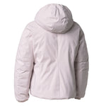 K-Way Giubbino Reversibile Lungo con Zip E Cappuccio Rosa/Nero per Bambina K5123QW ROSA/NERO K-WAY 