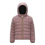 K-Way Giubbino Reversibile Lungo con Zip E Cappuccio Nero/Rosa per Bambina K5123QWX NERO/ROSA K-WAY 