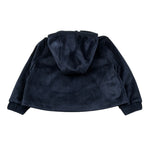 K-Way Felpa Chiusa con Cappuccio tinta unita In Velluto Blu per Bambina K51467W BLU K-WAY 