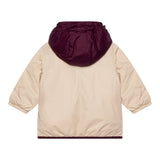K-Way Giubbino tinta unita con Cappuccio In Contrasto Beige per Neonata K61157W BEIGE K-WAY 