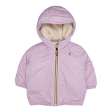 K-Way Giubbino tinta unita con Cappuccio Lilla per Bambina K6115FWA LILLA K-WAY 