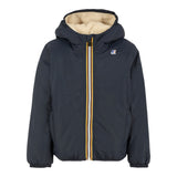 K-Way Giubbino tinta unita con Cappuccio Nero per Bambino K6115FWO NERO K-WAY 