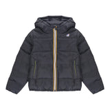 K-Way Giubbino tinta unita con Cappuccio Nero per Bambino K6117YW NERO K-WAY 
