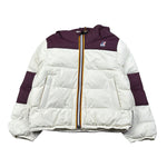 K-Way Giubbino Bicolore con Cappuccio Bianco/Viola per Bambino K6117YWX BIANCO/VIOLA K-WAY 
