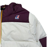K-Way Giubbino Bicolore con Cappuccio Bianco/Viola per Bambino K6117YWX BIANCO/VIOLA K-WAY 