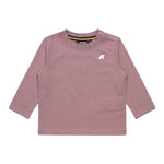 K-Way Shirt Girocollo tinta unita con Stampa Rosa per Neonata K6123WWX ROSA K-WAY 