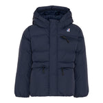 K-Way Giubbino tinta unita con Cappuccio Nero per Bambino K6141CWX NERO K-WAY 