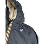 K-Way Giubbino tinta unita con Zip E Cappuccio Nero per Bambino K71219W NERO K-WAY 