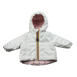 K-Way Giubbino Reversibile Bicolore Bianco/Rosa per Neonata K7132PWX BIANCO/ROSA K-WAY 
