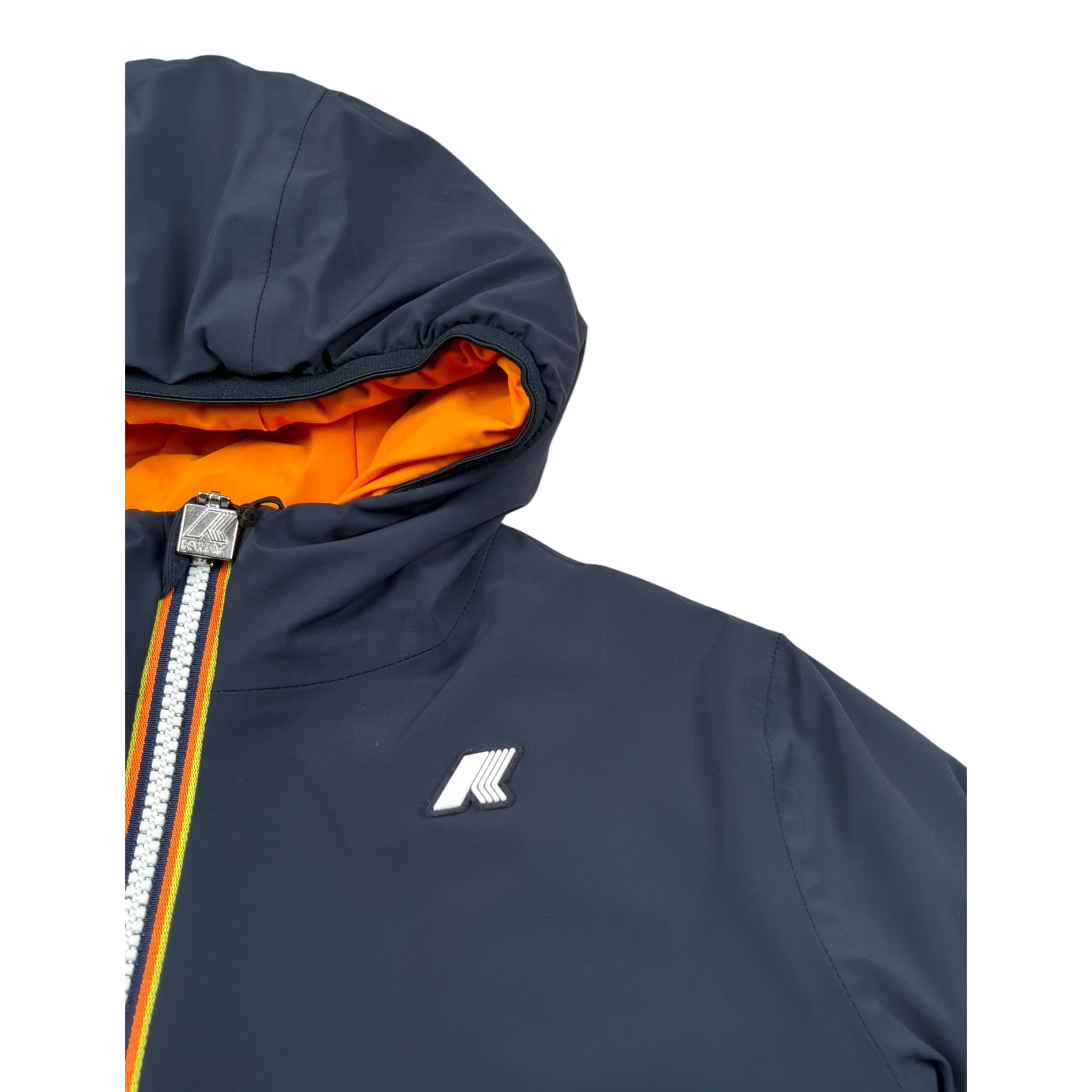 K-Way Giubbino Reversibile Bicolore Arancione/Blu per Bambino K71337W ARANCIONE/BLU K-WAY 