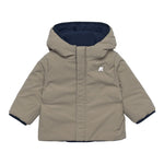 K-Way Giubbino Reversibile Bicolore con Zip E Cappuccio Blu/Verde per Neonato K71338WXXX BLU/VERDE K-WAY 