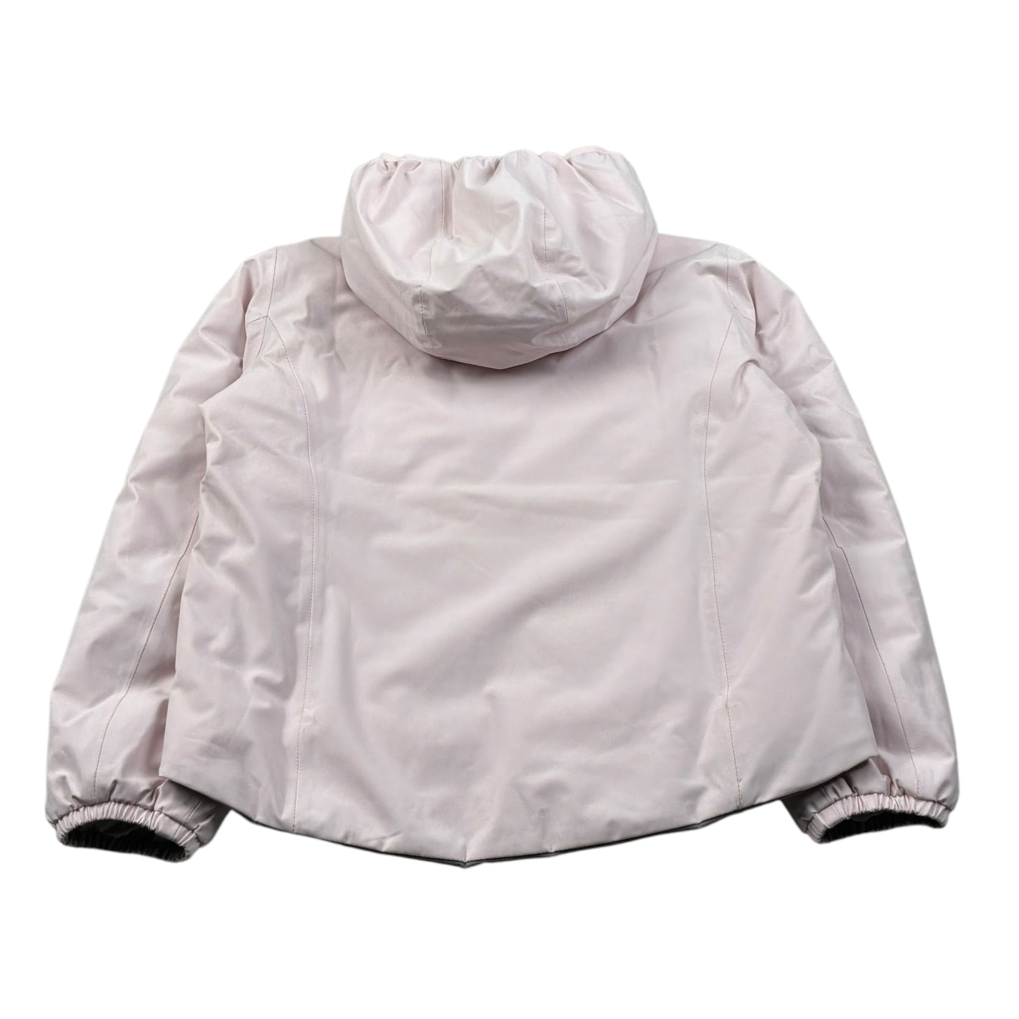 K-Way Giubbino Reversibile Bicolore con Zip E Cappuccio Grigio/Rosa per Bambina K71339WX GRIGIO/ROSA K-WAY 