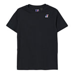 K-Way T-Shirt Girocollo tinta unita con Logo Nero per Bambino K7133YWOX NERO K-WAY 