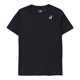 K-Way T-Shirt Girocollo tinta unita con Logo Nero per Bambino K7133YWOX NERO K-WAY 