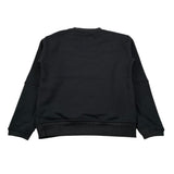 K-Way Felpa tinta unita Girocollo con Logo Nero per Bambina K7141TW NERO K-WAY 
