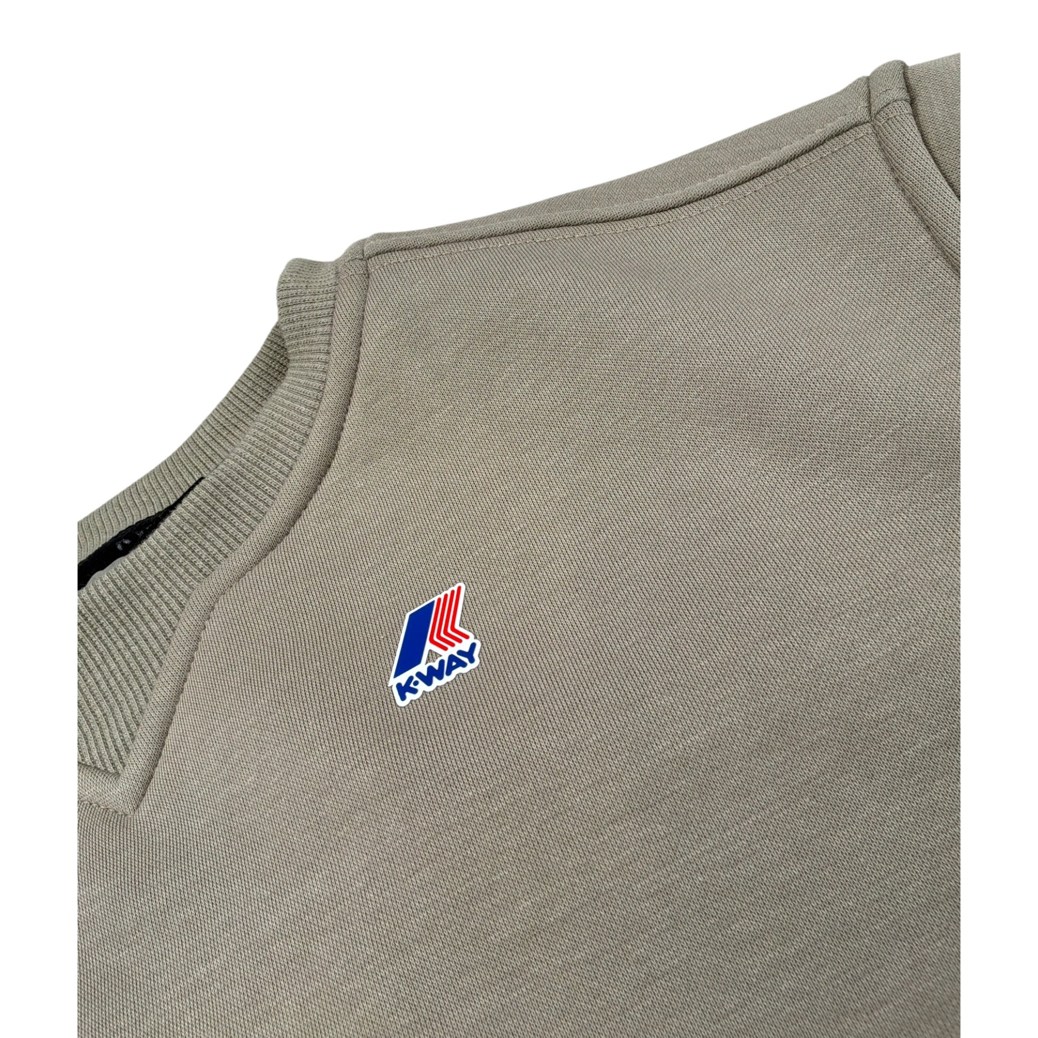 K-Way Felpa tinta unita Girocollo con Logo Verde per Bambina K7141TW VERDE K-WAY 