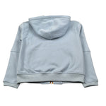 K-Way Felpa con Zip E Cappuccio tinta unita Azzurro per Bambino K7141VW AZZURRO K-WAY 