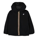 K-Way Giubbino tinta unita con Zip E Cappuccio Nero per Bambino K7142QW NERO K-WAY 