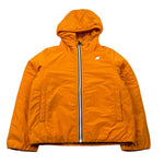 K-Way Giubbino tinta unita con Zip E Cappuccio Arancione per Bambino K7142QWX ARANCIONE K-WAY 