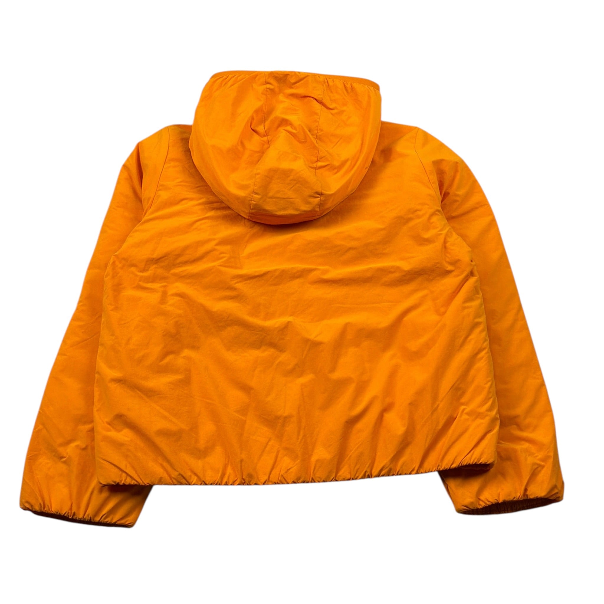 K-Way Giubbino tinta unita con Zip E Cappuccio Arancione per Bambino K7142QWX ARANCIONE K-WAY 