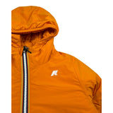 K-Way Giubbino tinta unita con Zip E Cappuccio Arancione per Bambino K7142QWX ARANCIONE K-WAY 