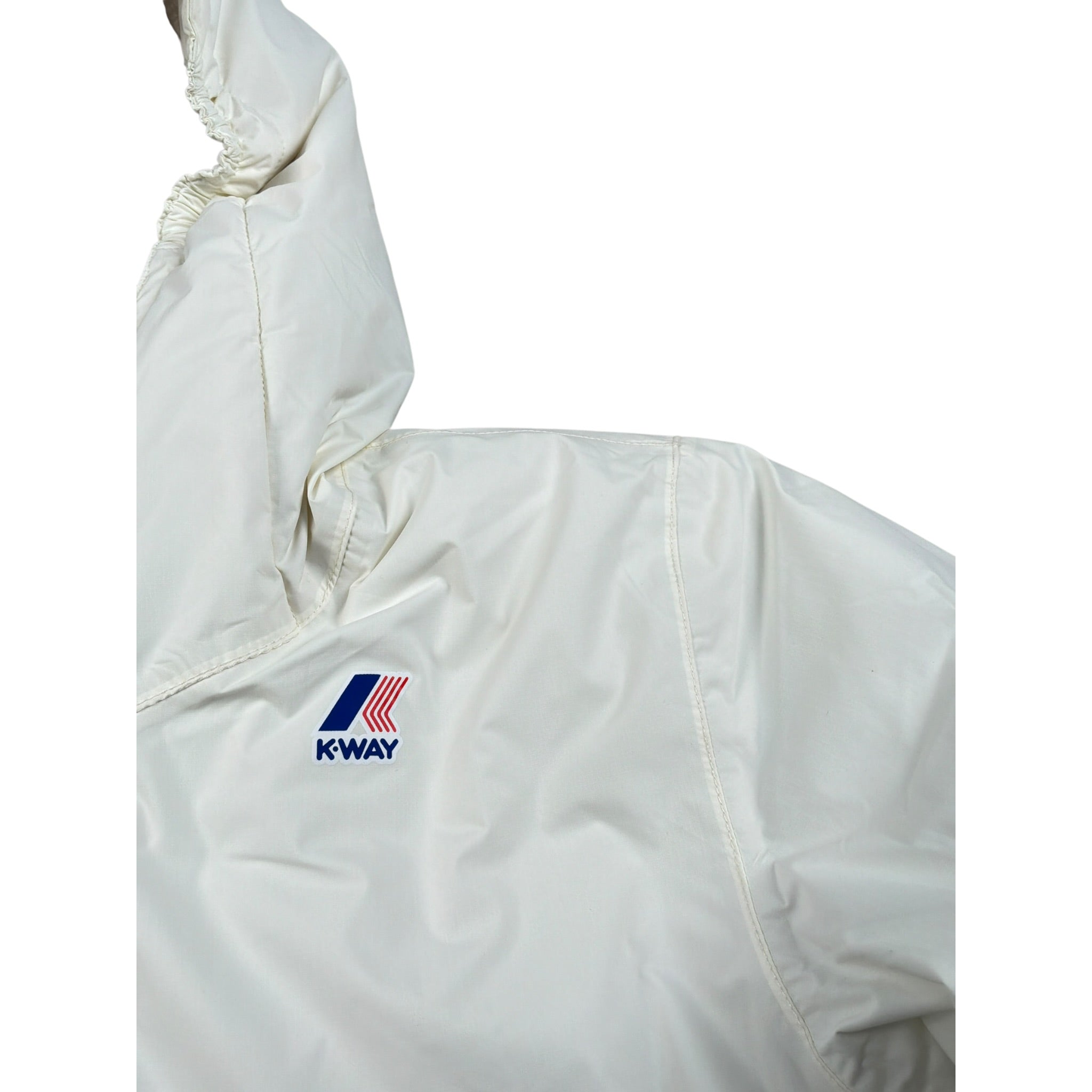 K-Way Giubbino tinta unita con Cappuccio Panna per Bambina K7142TWX PANNA K-WAY 