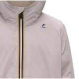 K-Way Giubbino Tricolore con Cappuccio Rosa per Bambina K7142TWXX ROSA K-WAY 