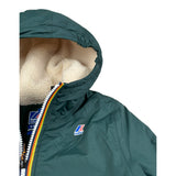 K-Way Giubbino tinta unita con Cappuccio Verde per Bambino K7142UX VERDE K-WAY 