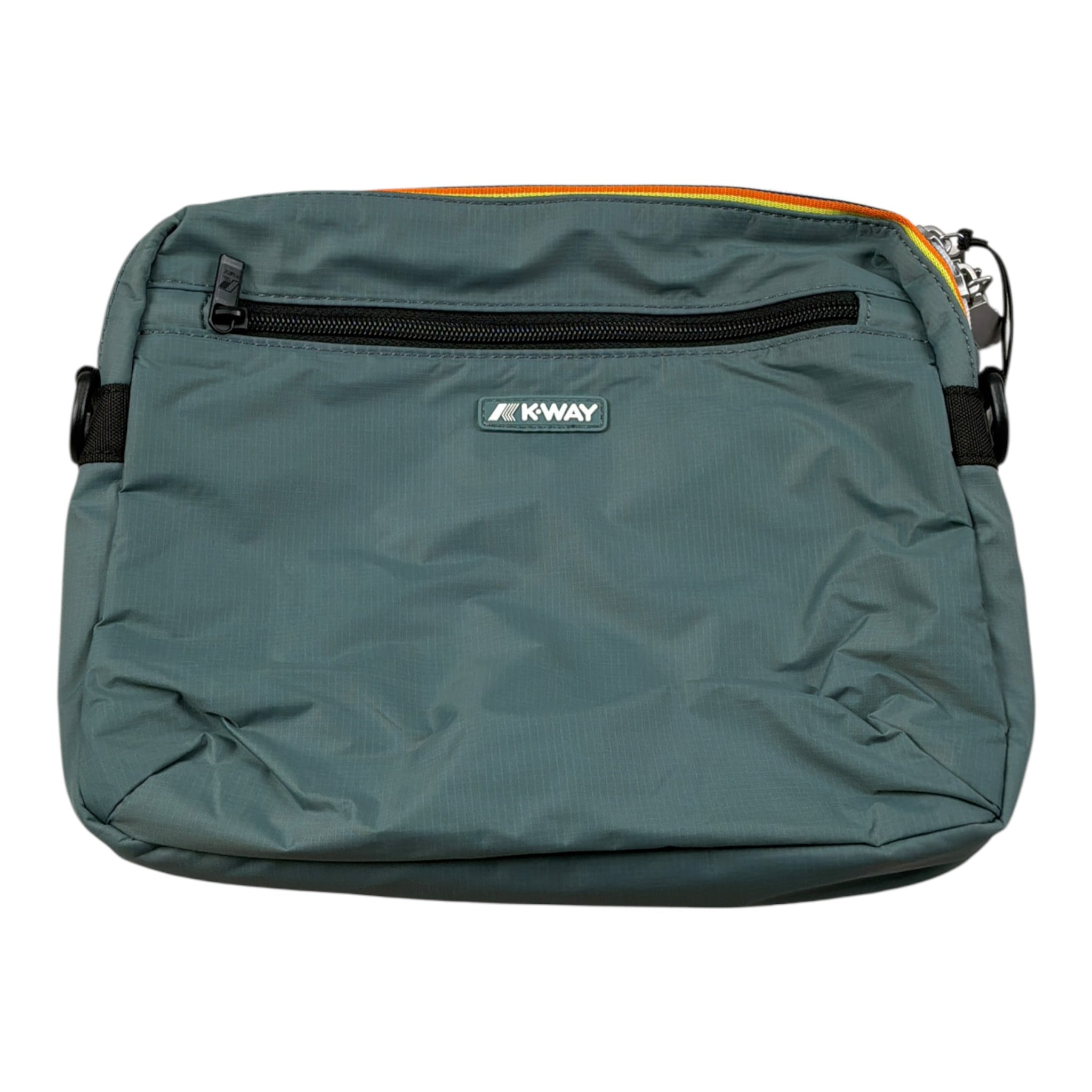 K-Way Borsello tinta unita con Logo Verde per Bambino K8125RW VERDE K-WAY 