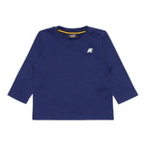 K-Way Shirt Girocollo tinta unita con Logo Blu per Bambino K8138CW BLU K-WAY 