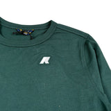 K-Way Shirt Girocollo tinta unita con Logo Verde per Bambino K8138CWX VERDE K-WAY 