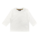 K-Way Shirt Girocollo tinta unita con Logo Panna per Bambino K8138CWXX PANNA K-WAY 