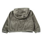 K-Way Felpa Chiusa con Cappuccio tinta unita In Velluto Verde per Bambina K8141FW VERDE K-WAY 