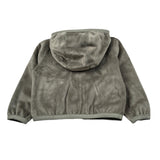 K-Way Felpa Chiusa con Cappuccio tinta unita In Velluto Verde per Bambina K8141FW VERDE K-WAY 