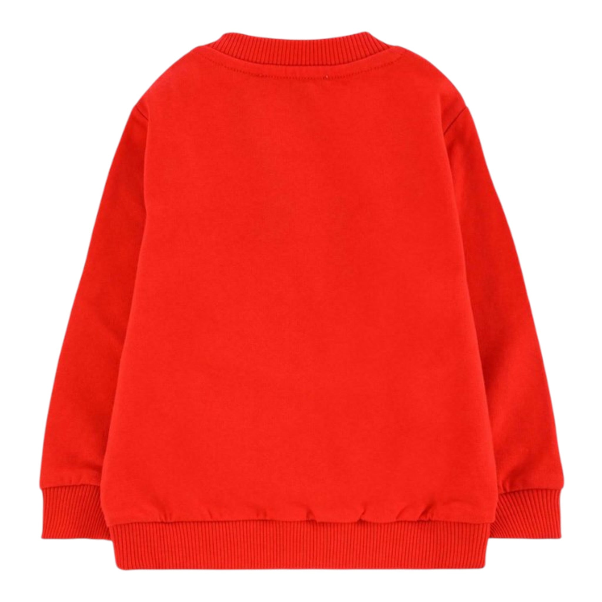 Moschino Abito Girocollo tinta unita con Logo Rosso per Bambina MDV0CV ROSSO MOSCHINO 
