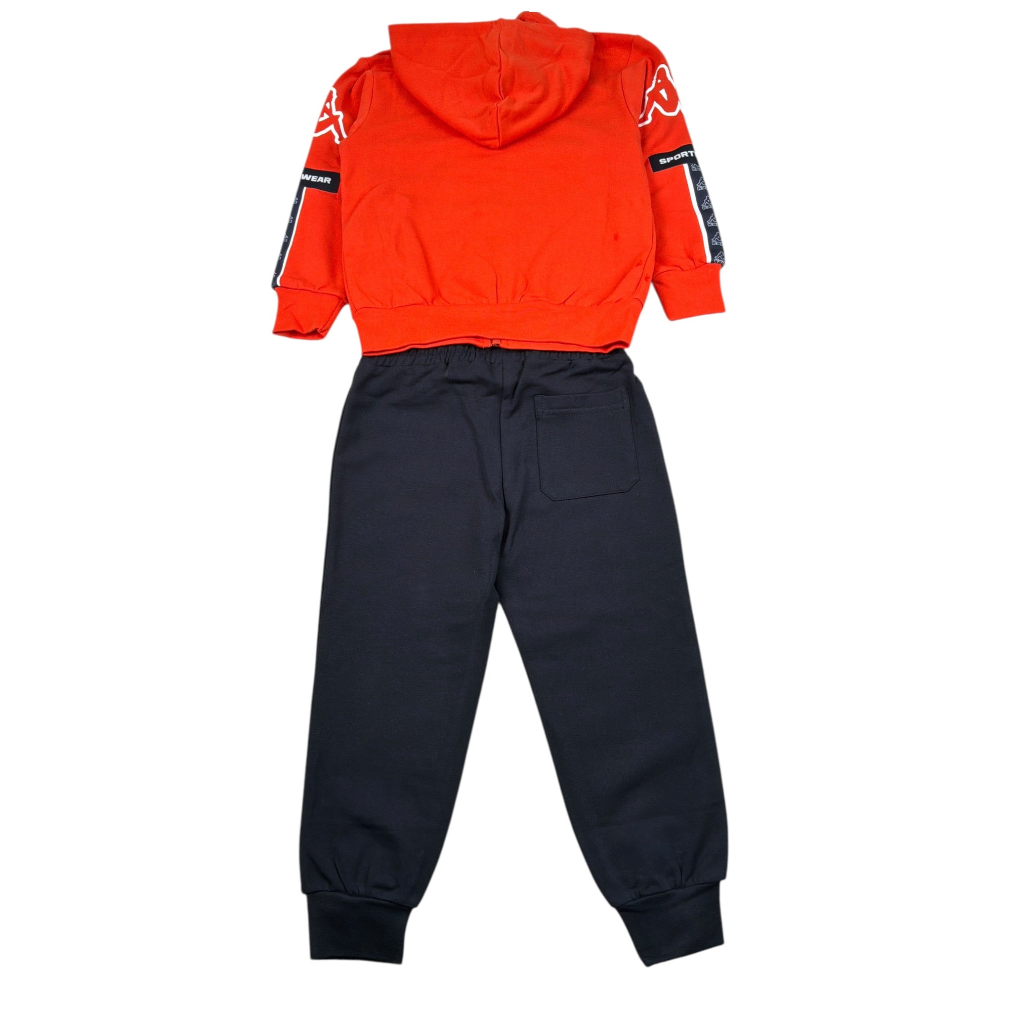 Kappa Completo 2 Pezzi Felpa-Pantalone Arancione per Bambino 80B1T0062 ARANCIONE KAPPA 
